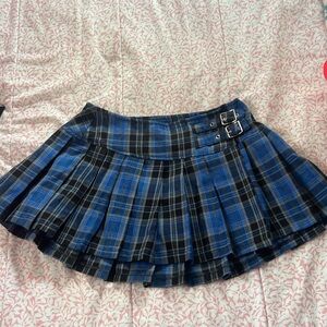 vintage lip service plaid mini skirt